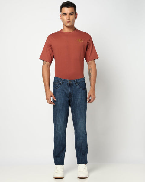 Dark Blue Slim Fit Men's Denim - Jeans - 250610333