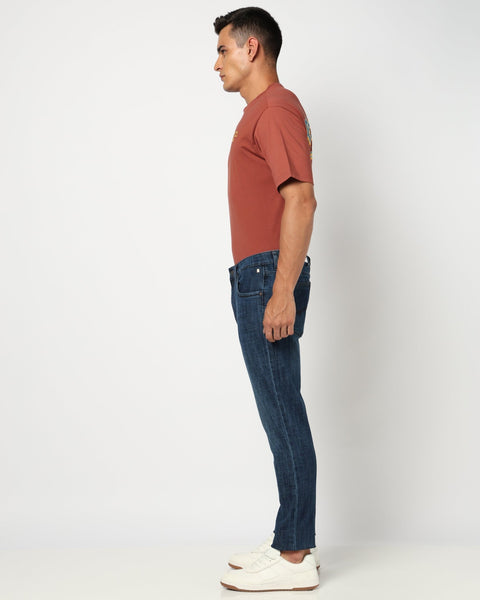Dark Blue Slim Fit Men's Denim - Jeans - 250610333