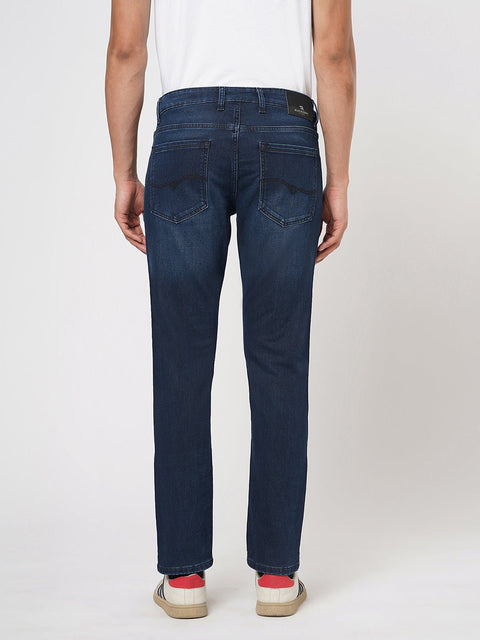 DARK BLUE SLIM FIT REGULAR WASH DENIM - Jeans - 251110910