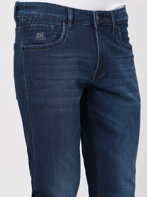 DARK BLUE SLIM FIT REGULAR WASH DENIM - Jeans - 251110910