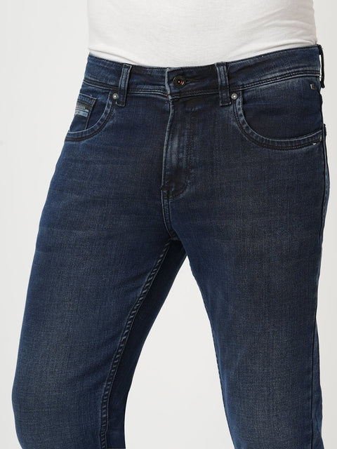 DARK BLUE SLIM TWILL JEANS - Jeans - 250810464