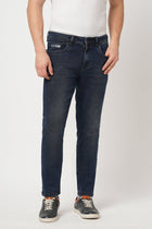 DARK BLUE SLIM TWILL JEANS - Jeans - 250810464