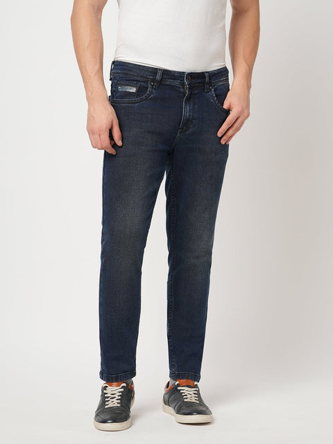 DARK BLUE SLIM TWILL JEANS - Jeans - 250810464