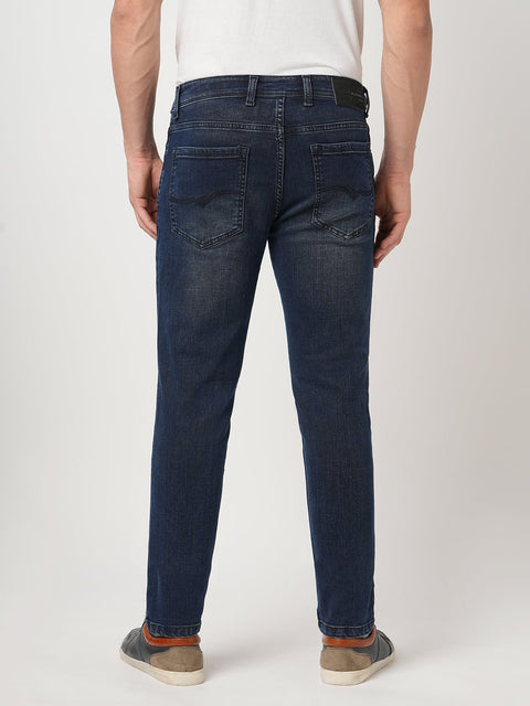 DARK BLUE SLIM TWILL JEANS - Jeans - 250810464