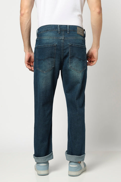 Dark Blue Straight Fit Jeans - Jeans - 250410145