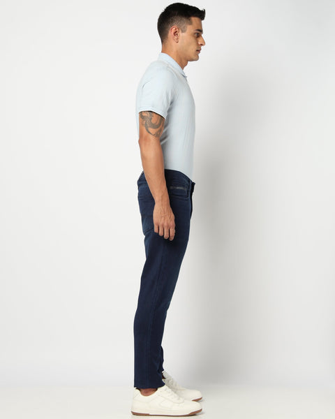 Dark Blue Straight Fit Denim - Jeans - 250510178