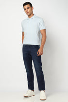 Dark Blue Straight Fit Denim - Jeans - 250510178