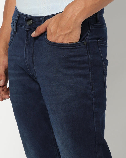 Dark Blue Straight Fit Denim - Jeans - 250510178