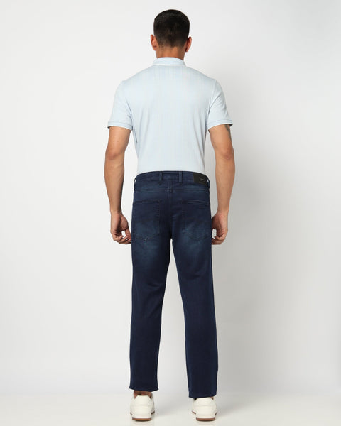 Dark Blue Straight Fit Denim - Jeans - 250510178