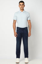 Dark Blue Straight Fit Denim - Jeans - 250510178