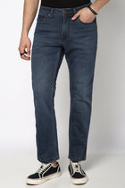 Dark Blue Straight Fit Jeans - Jeans - 240610626