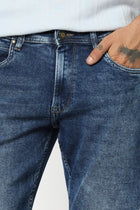 DARK BLUE STRAIGHT FIT JEANS - Jeans - 250410105