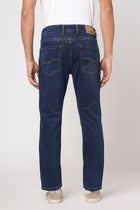 DARK BLUE STRAIGHT FIT KNITTED MENS DENIMS - Jeans - 251010852