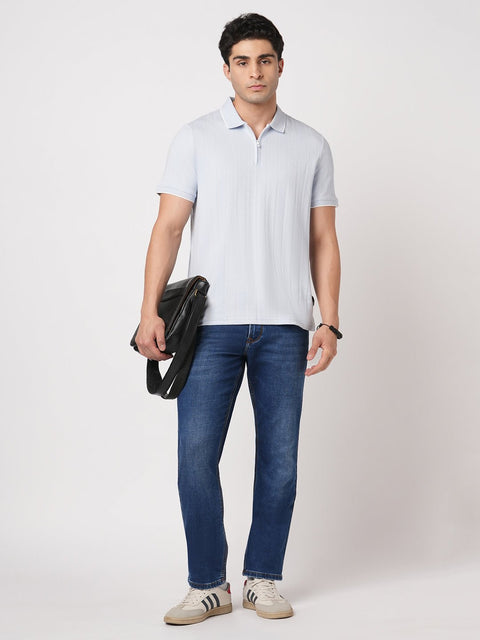 DARK BLUE STRAIGHT FIT REGULAR WASH DENIM - Jeans - 251210955