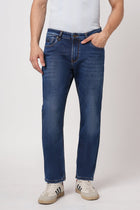 DARK BLUE STRAIGHT FIT REGULAR WASH DENIM - Jeans - 251210955