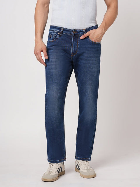 DARK BLUE STRAIGHT FIT REGULAR WASH DENIM - Jeans - 251210955