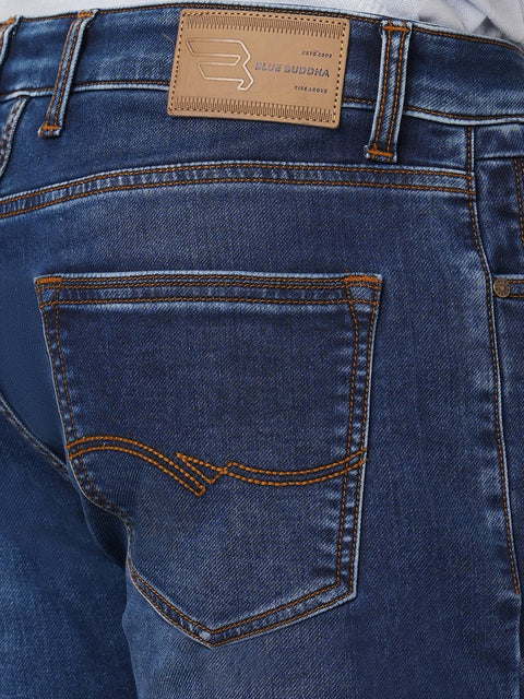 DARK BLUE STRAIGHT FIT REGULAR WASH DENIM - Jeans - 251210955