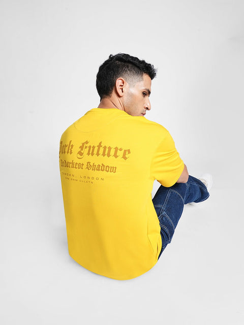 Dark Future Oversize Cotton T-shirt - T-Shirt - 231031011