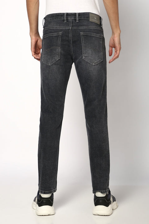 Dark Grey Ankle Fit Jeans - Jeans - 241010240