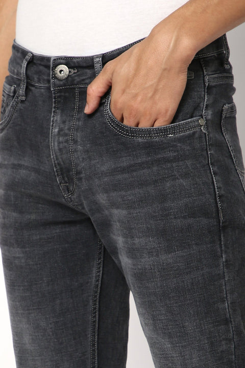 Dark Grey Ankle Fit Jeans - Jeans - 241010240