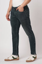 DARK GREY ANKLE FIT KNITTED DENIM - Jeans - 251211015