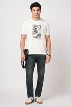 DARK GREY ANKLE FIT KNITTED DENIM - Jeans - 251211015