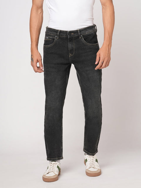 DARK GREY ANKLE FIT MEN'S DENIM - Jeans - 251211040