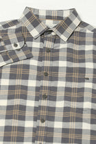 Dark Grey Checkered Shirt - Shirts - 250531173