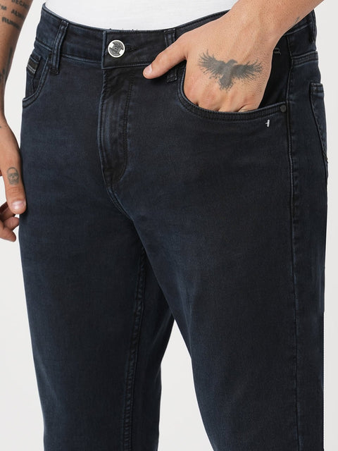 DARK GREY KNITTED ANKLE FIT DENIM - Jeans - 251010857