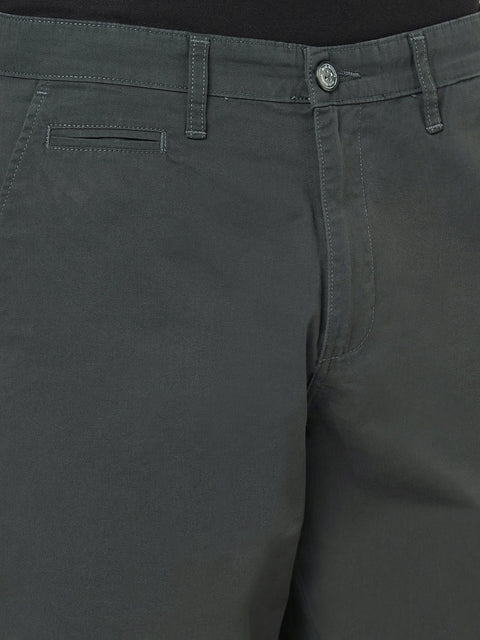 DARK GREY REULAR FIT SHORTS - Shorts - 251050031