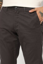 DARK GREY SLIM FIT MENS TROUSERS - Trousers - 
