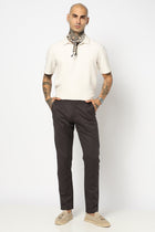 DARK GREY SLIM FIT MENS TROUSERS - Trousers - 