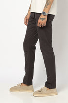 DARK GREY SLIM FIT MENS TROUSERS - Trousers - 