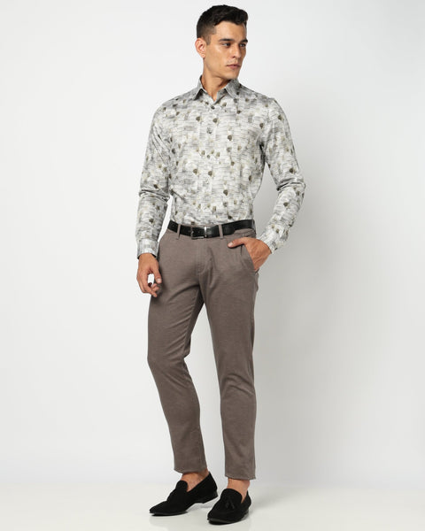 Dark Grey Slim Fit Trouser - Trouser - 250540213