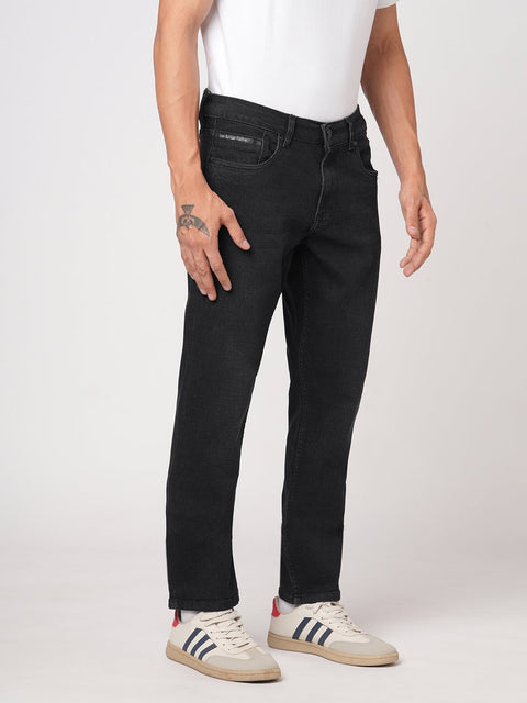 DARK GREY STRAIGHT FIT TWILL DENIM - Jeans - 251210965