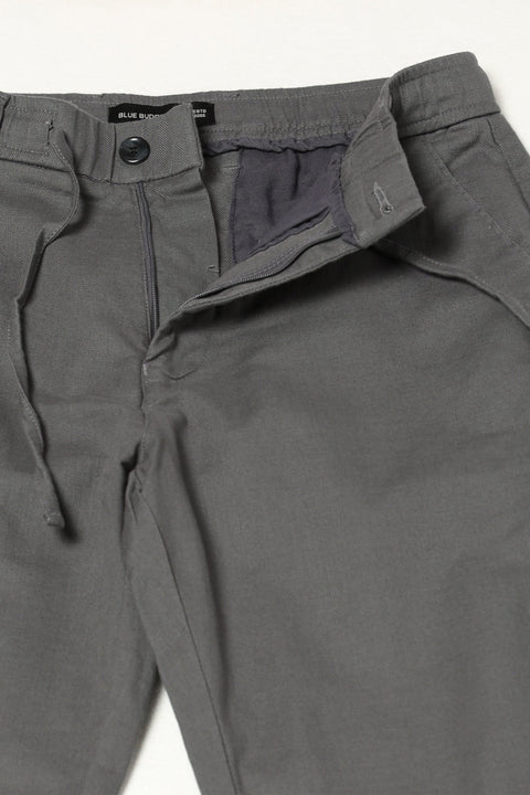 DARK GREY TRAVELLER FIT TROUSER - Trousers - 250740704