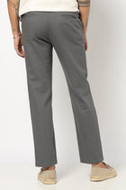 DARK GREY TRAVELLER FIT TROUSER - Trousers - 250740704