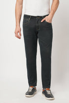 DARK TINTED ANKLE FIT KNITTED JEANS - Jeans - 251010827
