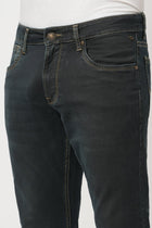 DARK TINTED ANKLE FIT KNITTED JEANS - Jeans - 251010827