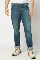 Dark Tinted Blue Straight Fit Jeans - Jeans - 250510190