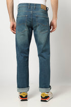 Dark Tinted Blue Straight Fit Jeans - Jeans - 250510190