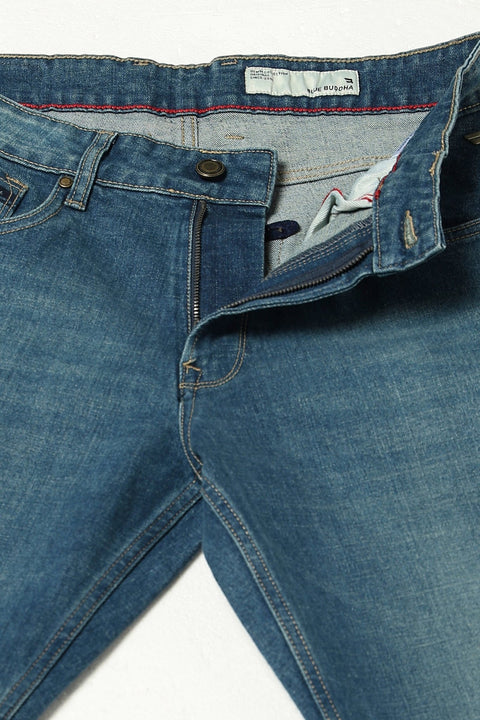Dark Tinted Blue Straight Fit Jeans - Jeans - 250510190