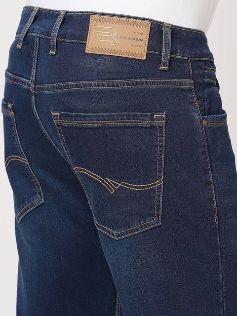 DARK TINTED KNITTED ANKLE FIT DENIM - Jeans - 251110915