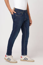 DARK TINTED KNITTED ANKLE FIT DENIM - Jeans - 251110915