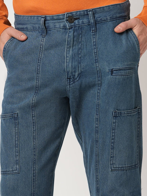 DARK TINTED RELAXED FIT MENS CARGO - Jeans - 250941171