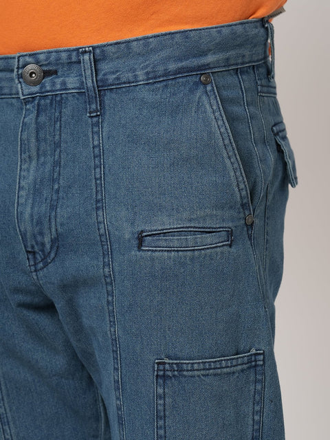 DARK TINTED RELAXED FIT MENS CARGO - Jeans - 250941171