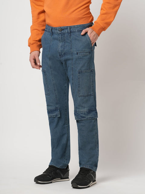 DARK TINTED RELAXED FIT MENS CARGO - Jeans - 250941171