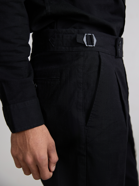 Relaxed Fit Linen Trouser