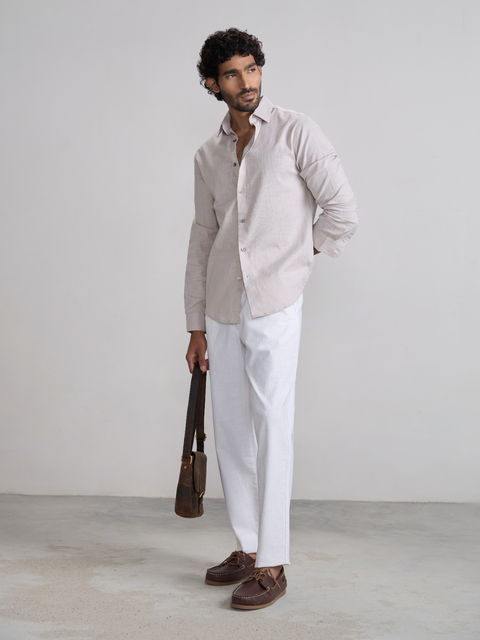 Relaxed Fit Linen Trouser