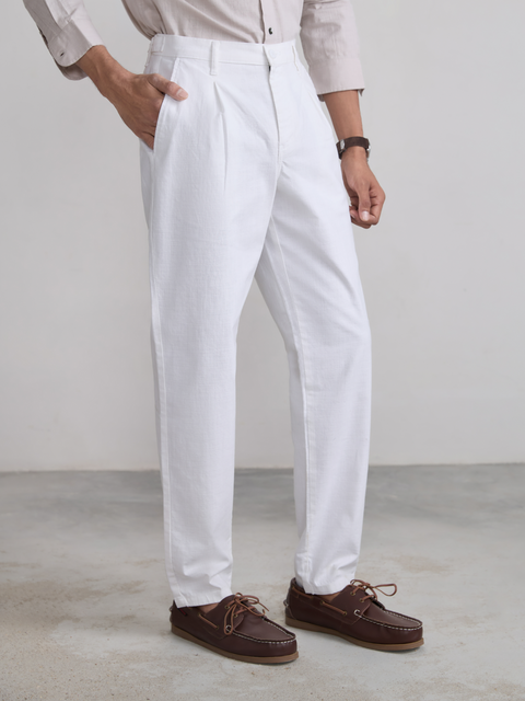 Relaxed Fit Linen Trouser